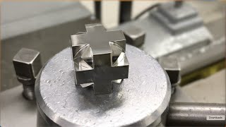 Turning a Cube on a Lathe