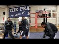 DILLIAN WHYTE FLOORS KUGAN CASSIUS WITH BRUTAL BODY SHOT IN SPARRING SESSION /  CASSIUS v WHYTE