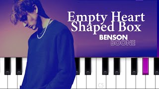 Benson Boone - Empty Heart Shaped Box (Piano tutorial)