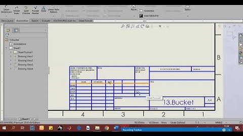 Wheel loader bucket representation in 2D drawing