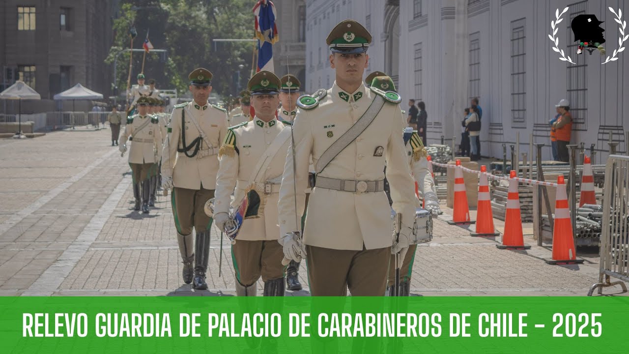 Relevo guardia del Palacio de la Moneda - Carabineros de Chile #prussian #chile #army #horse