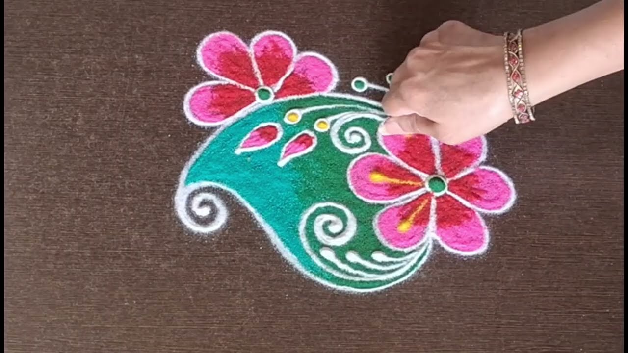 दररोज दारात काढण्यासाठी सोप्या व सुंदर 3 रांगोळ्या 