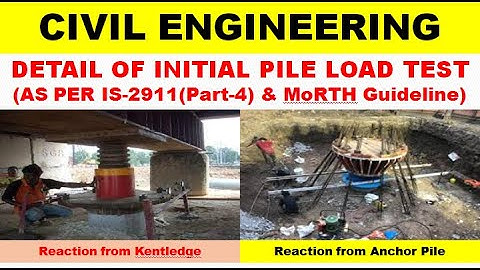 Initial Pile Load Test| IS-2911(Part-4)|