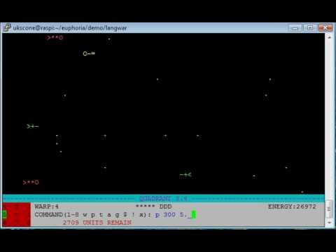 euphoria 4.1.0 pre-alpha running on a Raspberry PI