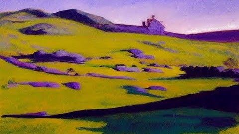 [GPT3 & Stable Diffusion 2.1 Animation]    The Epic Purple Landscape Of Expressionist Twilightlit