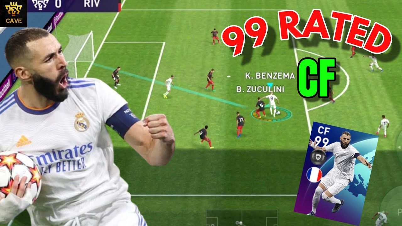 99 Rated CF Karim Benzema | PES 2021 Mobile | Player Review | PES Gameplay