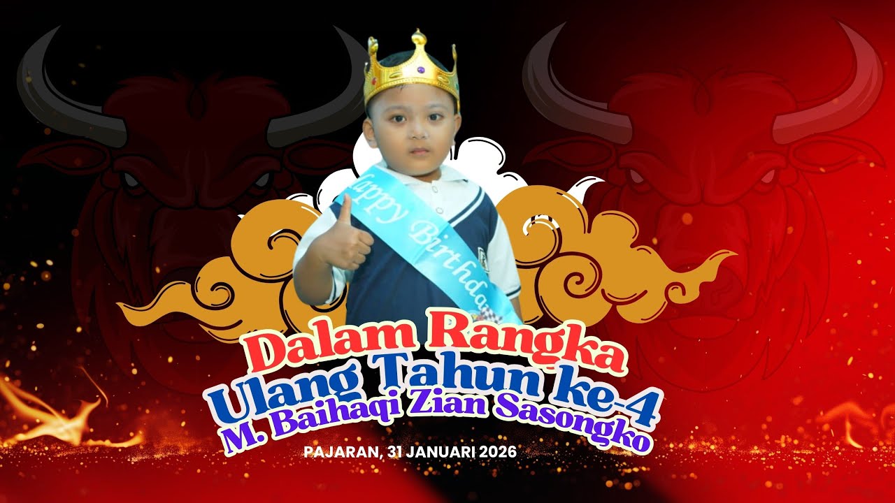 BANTENGAN DALAM RANGKA ULANG TAHUN ZIAN SASONGKO (MALAM)