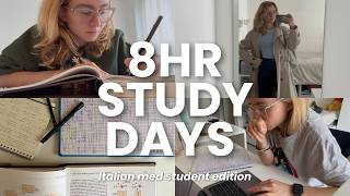 med school is hard 📖😵‍💫 how i stay productive & study to get good grades, 8hr study vlog