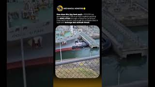 This Tiny Tug Pushes A 200,000 Ton Giant Sideways 🤯