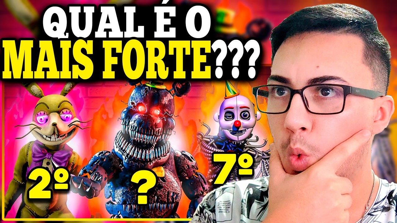 React Os Animatrônicos MAIS PODEROSOS de FIVE NIGHTS AT FREDDY'S!