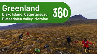 Blæsedalen Valley, Moraine (Disko Island, Qeqertarsuaq) | Greenland 360° Expedition (2022)