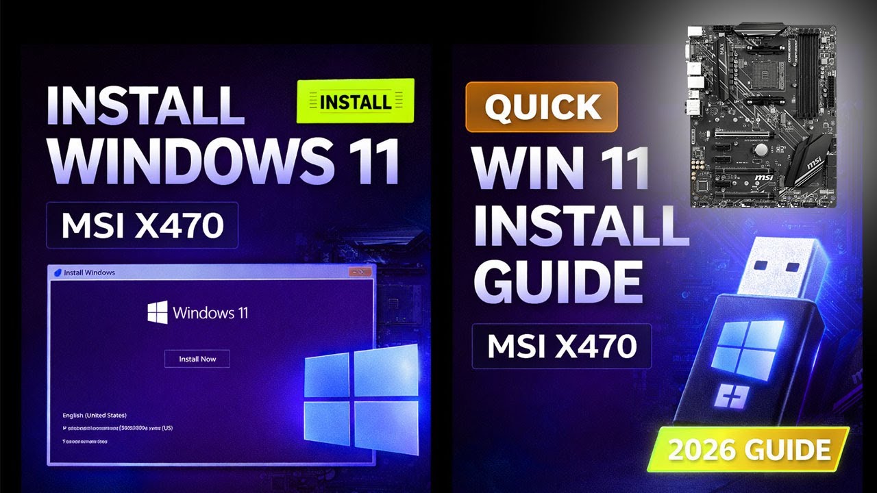 How to Install Windows 11 on MSI X470 Gaming Plus Max