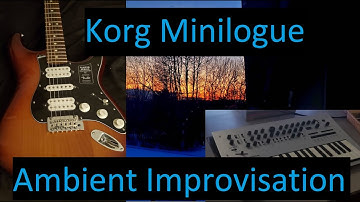 Korg Minilogue and Fender Stratocaster Ambient Improvisation