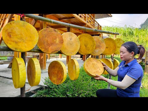 2 years of building a life: Harvesting Bananas, Fish, Cakes, To make Wooden Cutting Boards to sell.