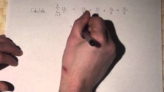 Summation and the SIgma Notation