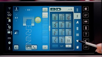 How to combine and save stitches on the BERNINA 790 PRO