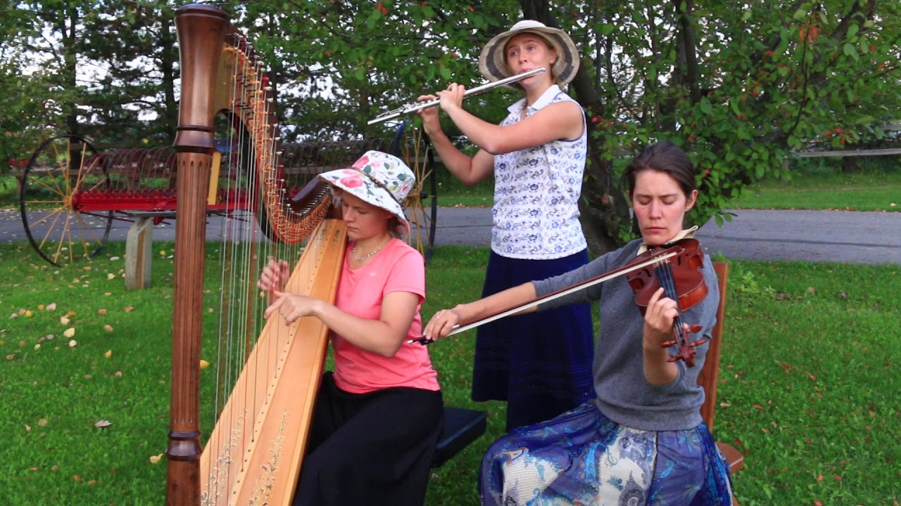 Auld Lang Syne Harp, Violin & Flute trio YouTube