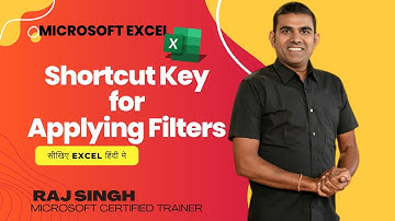 Excel Filters FAST | Shortcut Key for Applying Filters | Excel Tips & Tricks | Raj Singh Microsoft