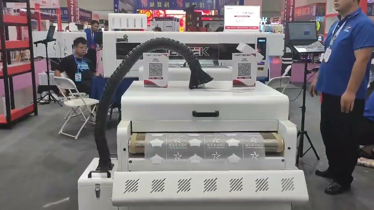 TEXTEK 60 cm DTF Printer with 4 i3200 print heads| flat powder shaker with guide belt