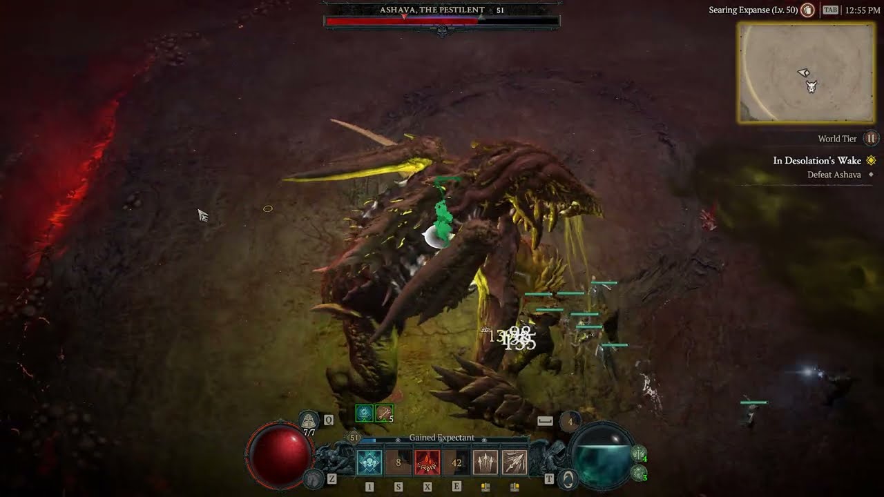 D4 Necromancer ASHAVA (CAMPAIGN SOLO) KILL | BOSS GUIDE Diablo 4 Necromancer Gameplay