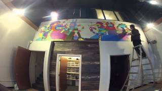 Ten Hundred Paints a Mural at Beyond Vape Seattle