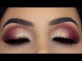 Smokey Eyes & Soft Glitter Makeup Tutorial | Using Drugstore Palette