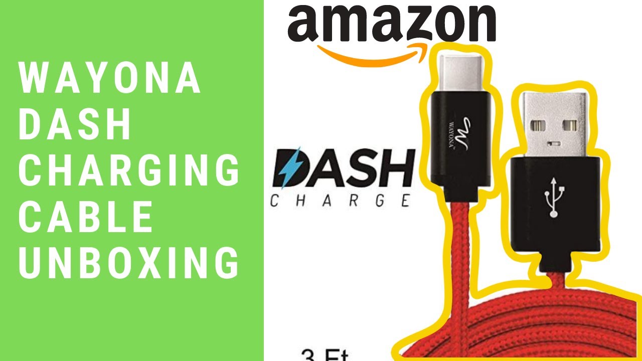 Wayona dash charging cable for OnePlus devices | 6FT |  unboxing.