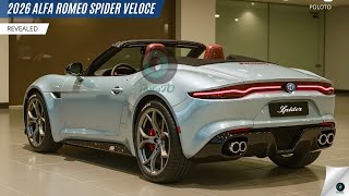 2026 Alfa Romeo Örümcek Veloce, Bir Ulaşım Aracı Ve Statü Sembolü Olarak Ortaya Çıktı