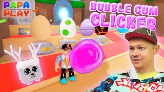 Кликай и Прыгай в Bubble Gum Clicker!