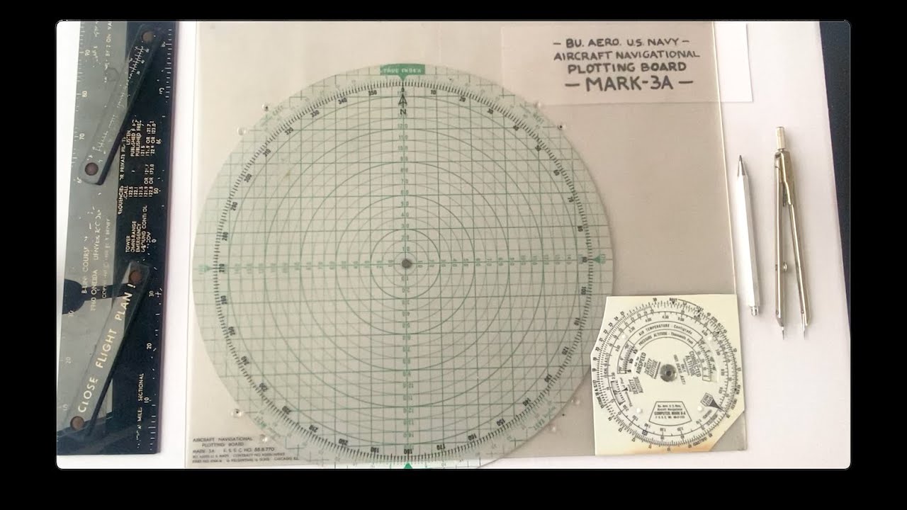 Mark 3A Aircraft Navigational Plotting Board (1933), Part 1: One-handed wind triangles!