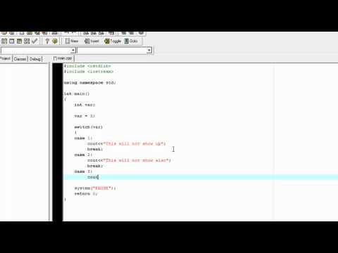 C++ Lesson 5: Switch!