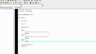 C++ Lesson 5: Switch!