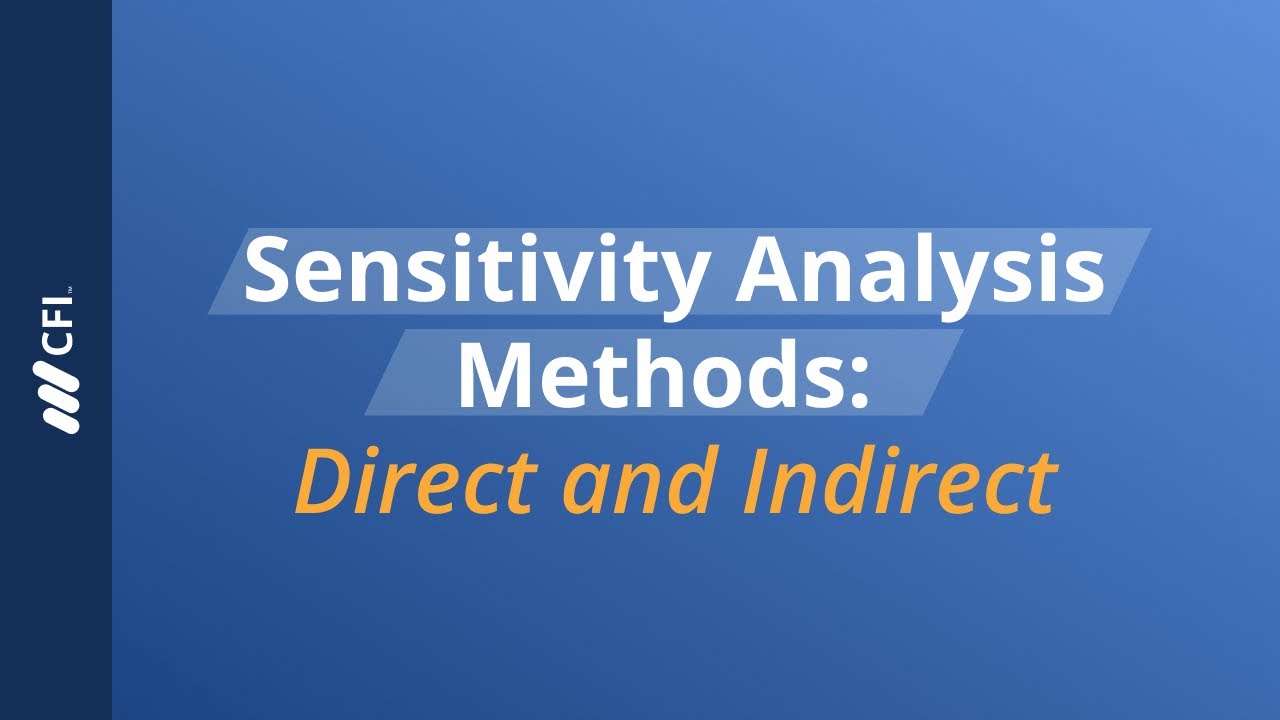 Overview Of Sensitivity Analysis What Is Sensitivity Analysis