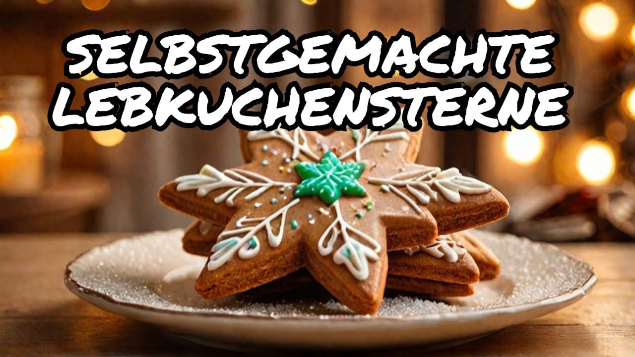 Vollkorn Lebkuchen Sterne | Gesundes Weihnachtsrezept für köstliche, selbstgemachte Lebkuchen