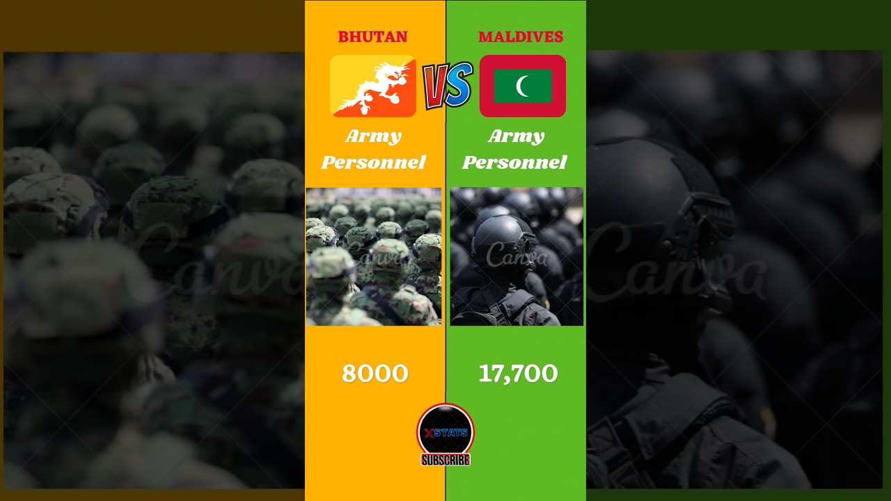 Bhutan Vs Maldives Military Comparison 2024 || 