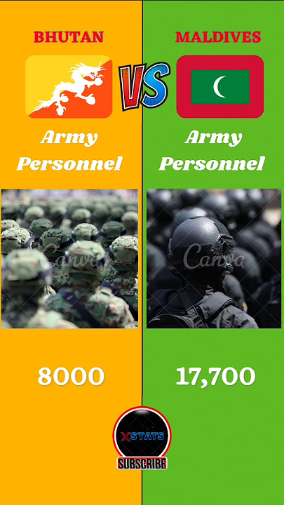 Bhutan Vs Maldives Military Comparison 2024 || #maldives #bhutan #battle