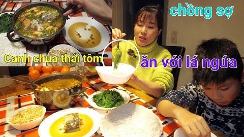Canh chua thái tôm cá ăn với rau ngứa chữa bệnh gout|Chồng sợ