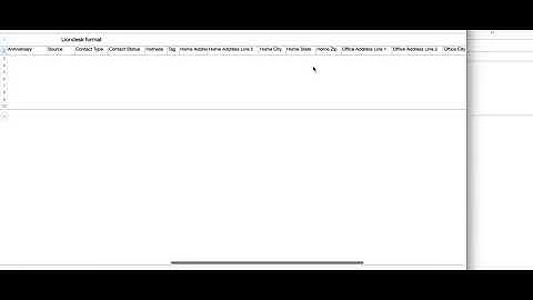 Liondesk importing contacts into LD using Excel sheet