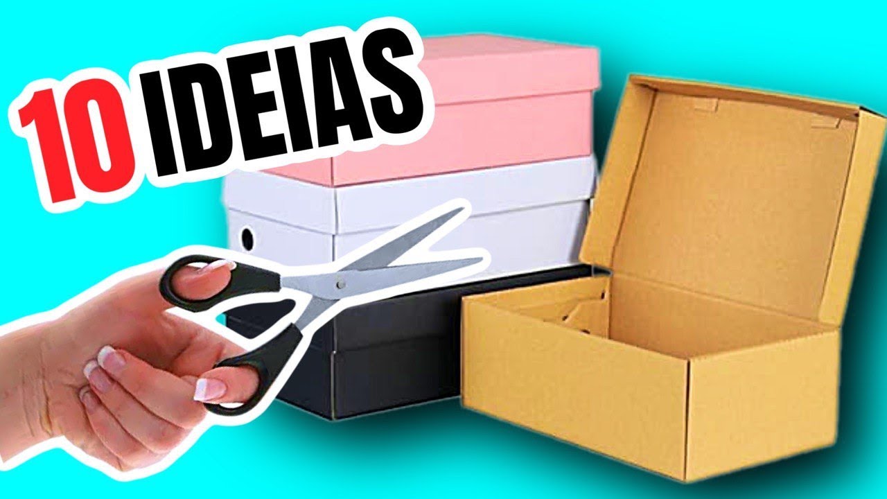 10 IDEIAS INCRÍVEIS COM CAIXA DE SAPATO ♥️ SHOW DE ARTESANATO