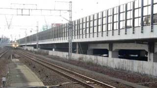 485系キトA04編成9両の「金光臨」 塚本駅通過 2010/12/19