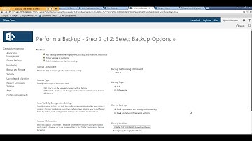 Perform a Full SharePoint 2013 Farm BackUp