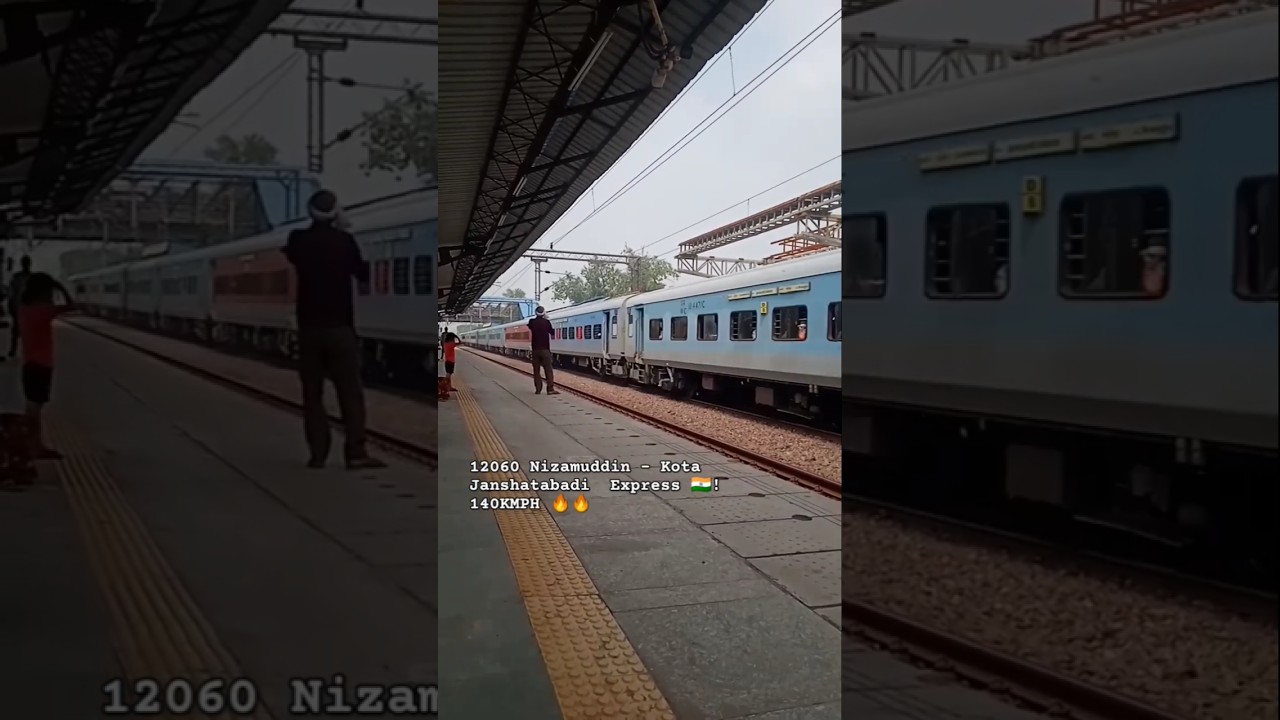 12060 Nizamuddin - Kota Janshatabadi  Express 🇮🇳 ! 