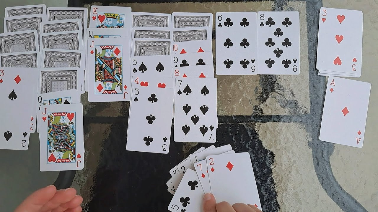 Playing Solitaire IRL - Compilation 4 - ASMR - No Talking