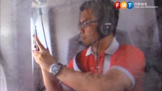 Jamal Yunos Bawa Wartawan Naik Helikopter Tinjau Banglo