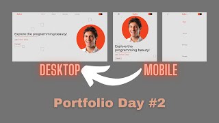 Animated Portfolio With Dark Mode Toggle Day-2 (responsive) || HTML, CSS and JavaScript - ramCoder Update