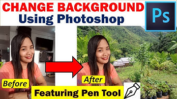 How to Change Background of Image Using Pen Tool in Adobe Photoshop