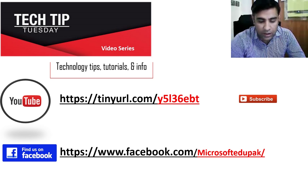 Launch of Tech Tip Tuesday -Video Series - YouTube