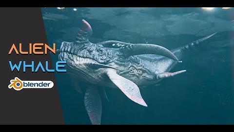 Alien Whale Creature | Blender 3D Project
