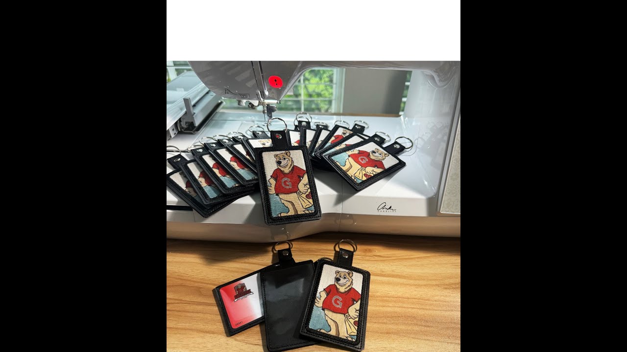In The Hoop Embroidered ID Badge Holder Tutorial for Single Needle and Multi-Needle Machines