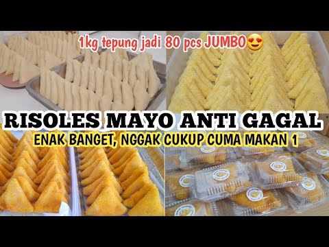 DAILY VLOG MEMBUAT RISOL MAYO PEDAS 1 RESEP  JADI 80 PCS. ANTI GAGAL, RECOMENDED ❗